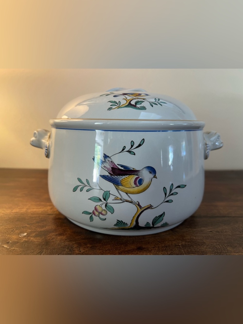 Spode Queensbird Covered Tureen Imperial Cookware Bird Motif Lidded Serving Dish